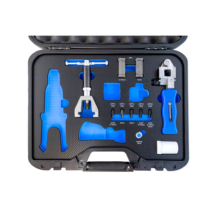 027256ss flaremaster 4.75 and 6mm kit for stainless steel pipe in box and foam