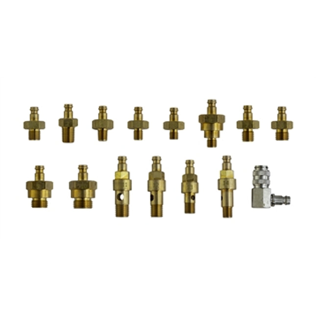 33100200 - Engine & Turbo Oil Pressure Adaptor Set (15PC)