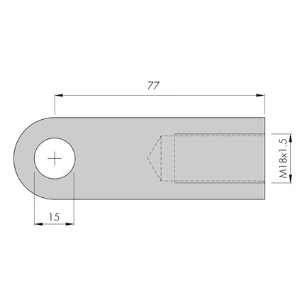 GO522 - Slide Hammer Adaptor M18 x 1.5