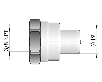 GO1060 - Hydraulic Cylinder - Aluminium 12 Tonne